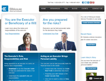 Tablet Screenshot of erassure.com